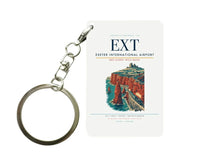 Thumbnail for Exeter International Airport (EXT) design on white key chain