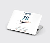 Thumbnail for Bombardier Learjet 70 design on white MacBook case