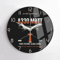 Thumbnail for Airbus A330 MRTT design on black no frame wall clock