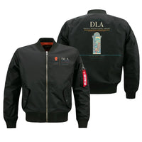 Thumbnail for Douala International Airport (DLA) design on black bomber jacket