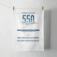 Thumbnail for Cessna Citation 550 - Citation II design on white towel