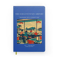 Thumbnail for VINTAGE G4247 - The Soda Fountain Airport - Designed Notebooks design on blue