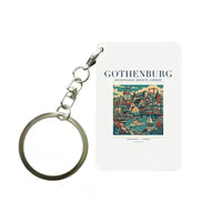 Thumbnail for GOTHENBURG - Poster - Key Chain - White