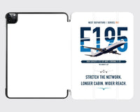 Thumbnail for Embraer E195 design on white ipad tablet case