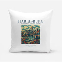 Thumbnail for HARRISBURG - Poster - Pillow - White