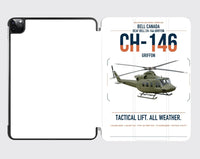 Thumbnail for Bell Canada CH-146 Griffon design on white ipad tablet case
