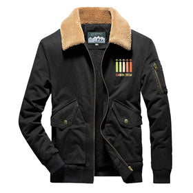 Colourful Cabin Crew Thick Bomber Jackets