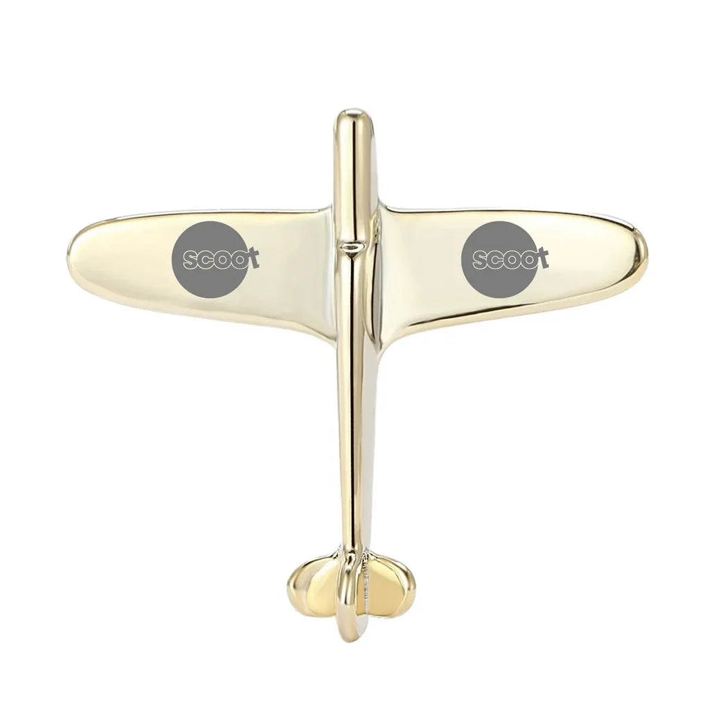 Airplane Shape Brooch - view 2