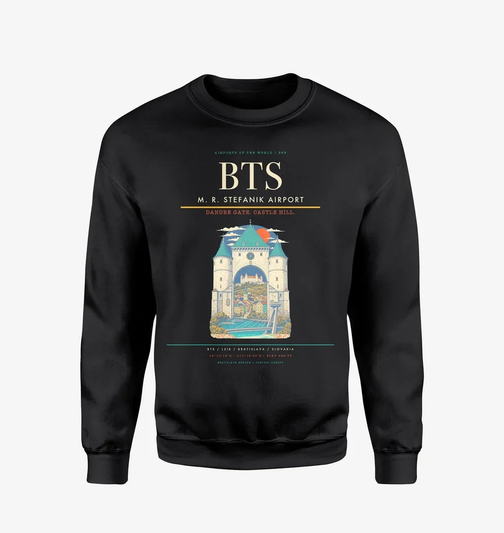 M. R. Stefanik Airport BTS Sweatshirt - Black