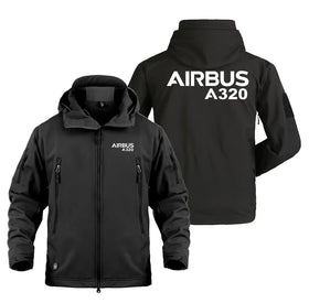 Airbus A320 & Text Military Jackets (Customizable)