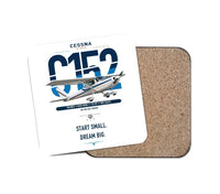 Thumbnail for Cessna 152 design on white 1 piece coaster