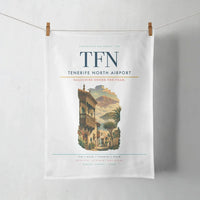 Thumbnail for Tenerife North Airport (TFN) design on white towel