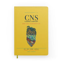 Thumbnail for Cairns Airport (CNS) design on yellow notebook