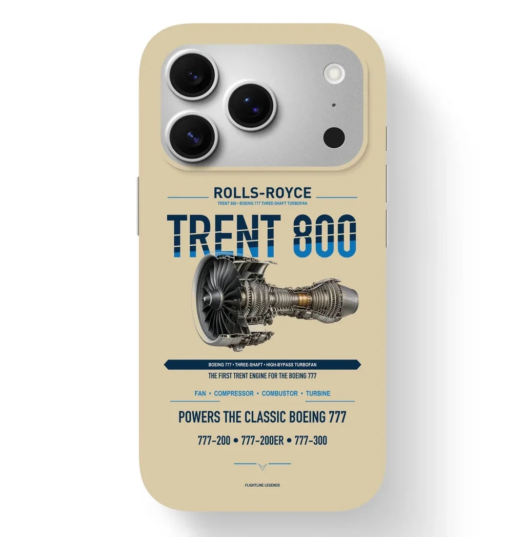 TRENT 800 Case design on beige iphone case