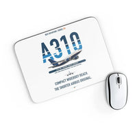 Thumbnail for Airbus A310-200 design on white rectangle mouse pad