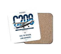 Thumbnail for Cessna 208 Caravan design on white 1 piece coaster
