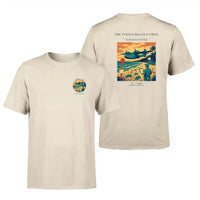 Thumbnail for VINTAGE G4443 - The Turtle Beach Patrol - Double-Side T-Shirt design on beige double side t shirt