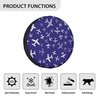 Thumbnail for Different Sizes Seamless Airplanes Tire Cover - view 2