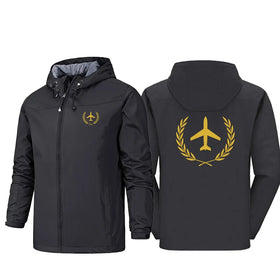 Leaf & Airplane Rain Jackets & Windbreakers