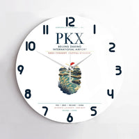 Thumbnail for Beijing Daxing International Airport (PKX) design on white no frame wall clock
