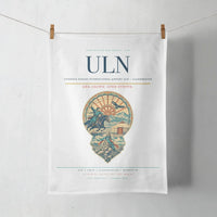Thumbnail for Chinggis Khaan International Airport (ULN) design on white towel