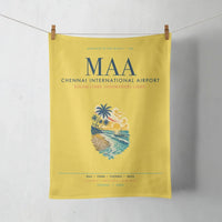 Thumbnail for Chennai International Airport (MAA) design on yellow towel