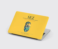 Thumbnail for Seychelles International Airport (SEZ) design on yellow MacBook case