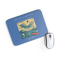 Thumbnail for VINTAGE G4473 - The Night Glider Wave - Designed Mouse Pads design on blue rectangle