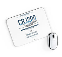 Thumbnail for Bombardier CRJ200 design on white rectangle mouse pad