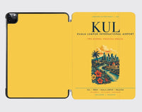 Thumbnail for Kuala Lumpur International Airport (KUL) design on yellow ipad tablet case