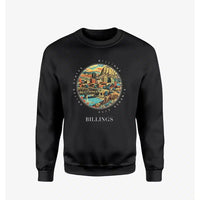 Thumbnail for BILLINGS - Badge - Sweatshirt - Black