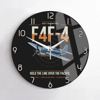 Thumbnail for F4F-4 Wildcat design on black no frame wall clock