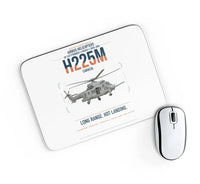 Thumbnail for Airbus Helicopters H225M Caracal design on white rectangle mouse pad