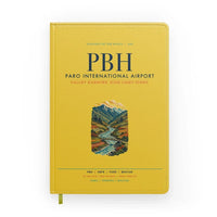 Thumbnail for Paro International Airport (PBH) design on yellow notebook
