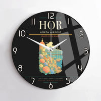 Thumbnail for Horta Airport (HOR) design on black no frame wall clock