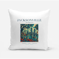 Thumbnail for JACKSONVILLE - Poster - Pillow - White