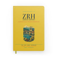 Thumbnail for Zurich Airport (ZRH) design on yellow notebook