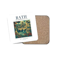 Thumbnail for BATH - Poster - Coaster - White