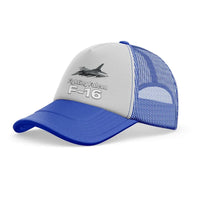 Thumbnail for The Fighter Jet 16 trucker cap - blue