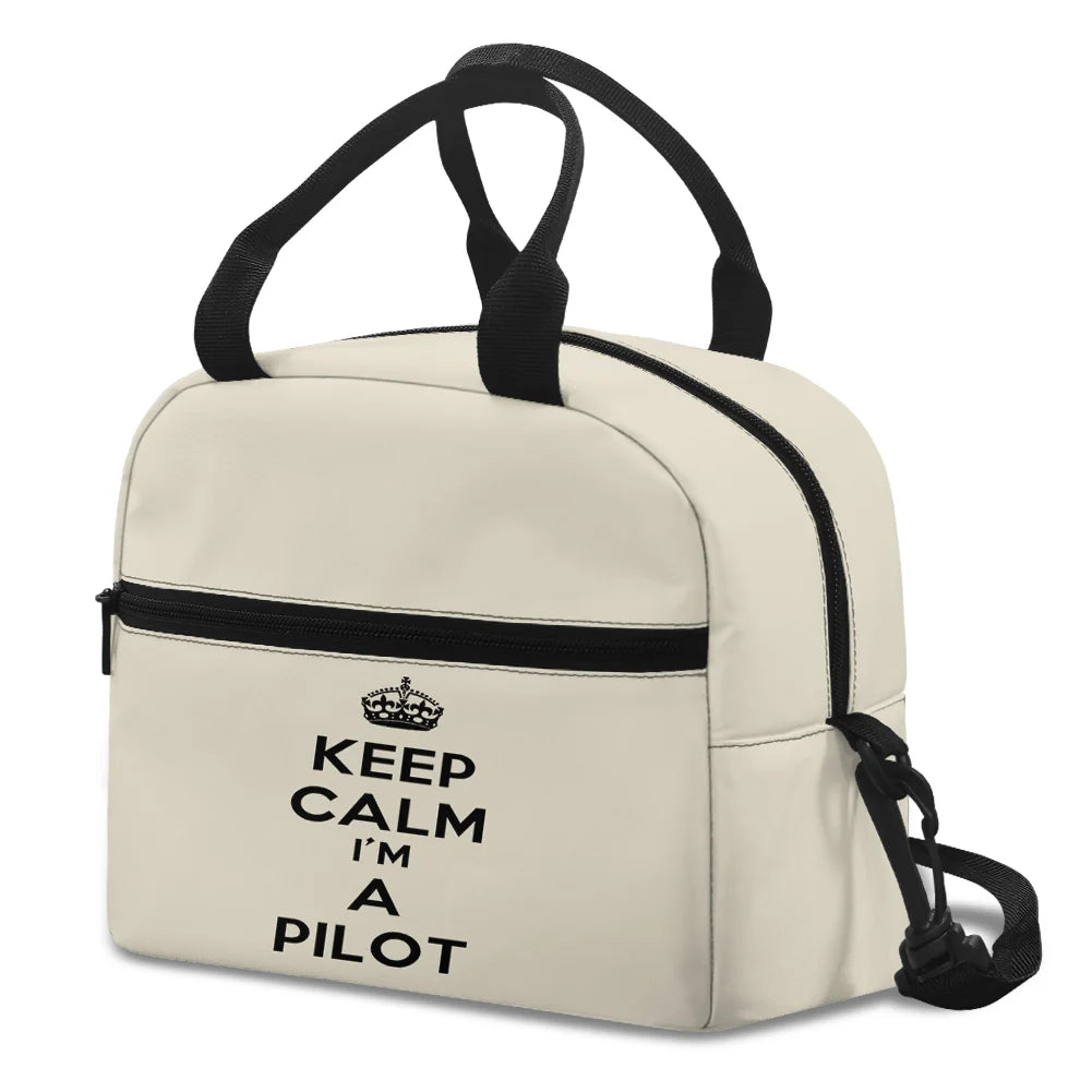 Keep Calm I'm A Pilot Lunch Bag - view 2