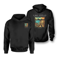 Thumbnail for LAKE ATITLAN - Poster - Double-Side Hoodie - Black