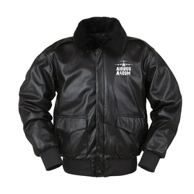 Airbus A400M & Plane Leather Bomber Jackets