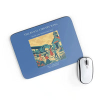 Thumbnail for VINTAGE G4392 - The Rural Library Wing - Designed Mouse Pads design on blue rectangle