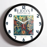 Thumbnail for LEÓN - Poster - Wall Clock Framed - White