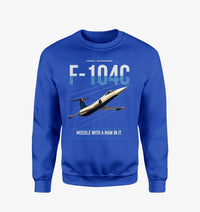 Thumbnail for F-104C Starfighter design on blue sweatshirt