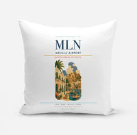 Thumbnail for Melilla Airport (MLN) design on white pillow