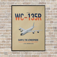 Thumbnail for WC-135R Constant Phoenix vertical canvas print - framed - beige background