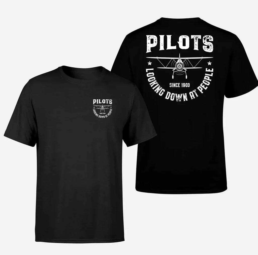 Customisable Pilots Looking Down at People T-Shirt - view 2