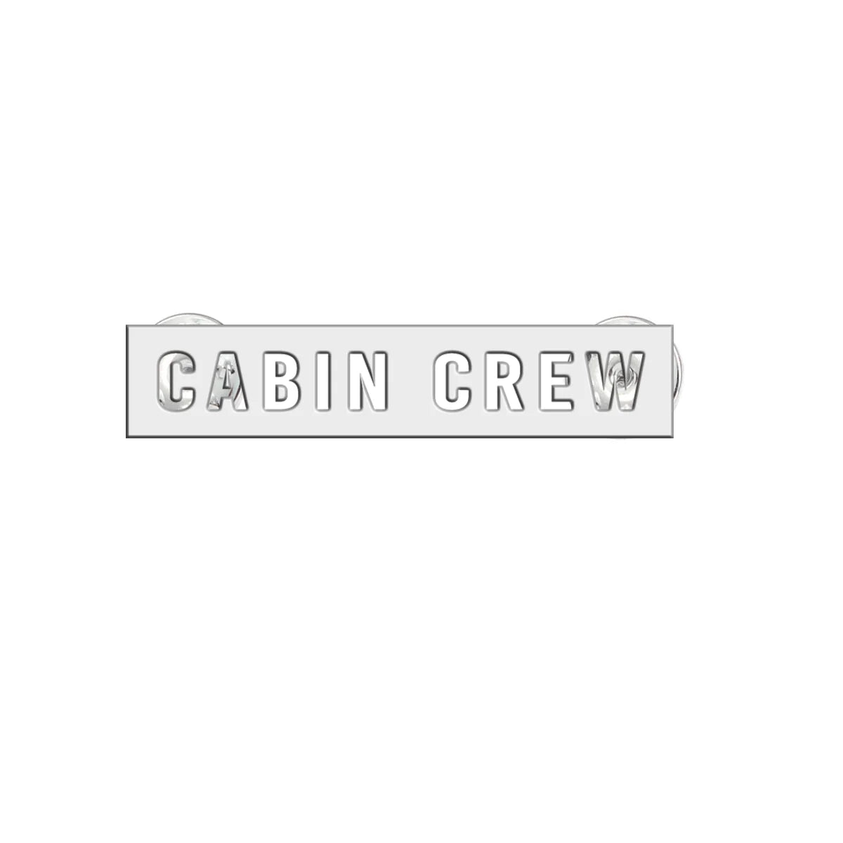 Cabin Crew Text Brooch - view 2