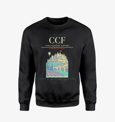 Carcassonne Airport CCF Sweatshirt - Black